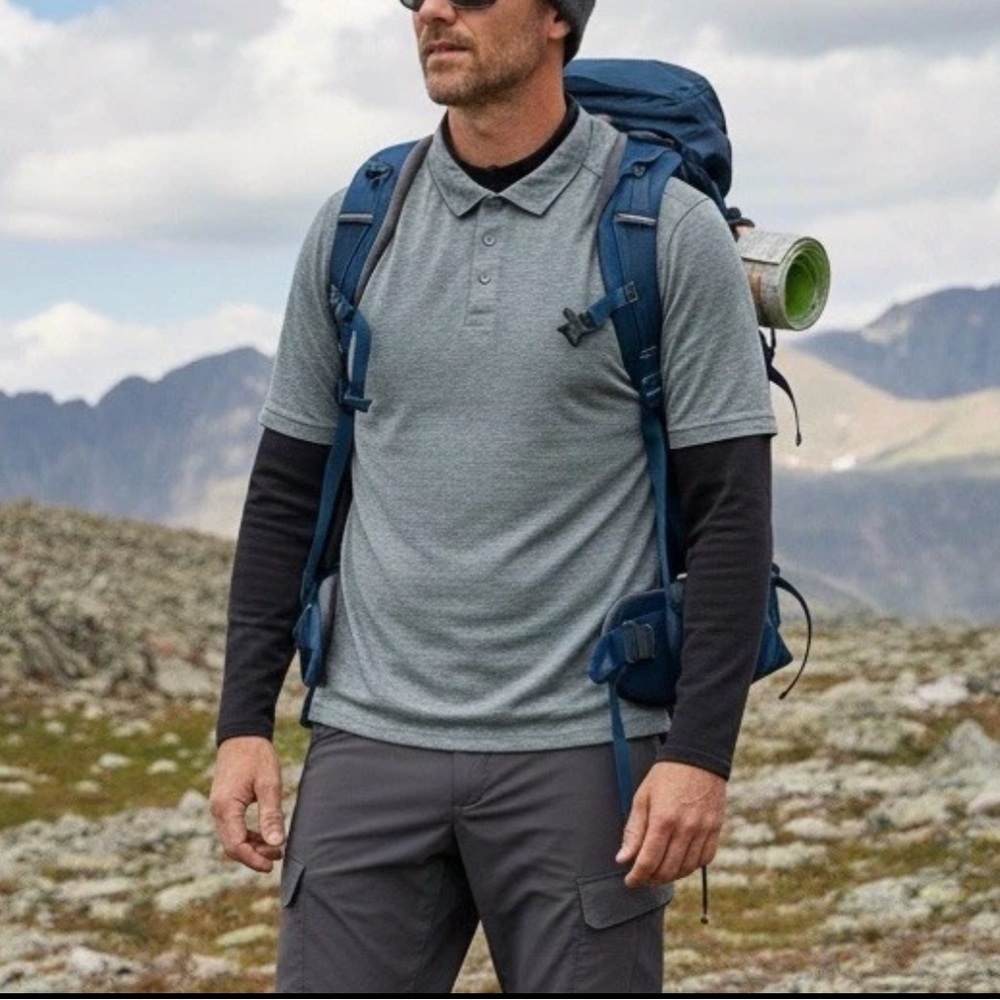 Smartwool Men’s The Every Day‎ Merino Wool Polo Size Medium